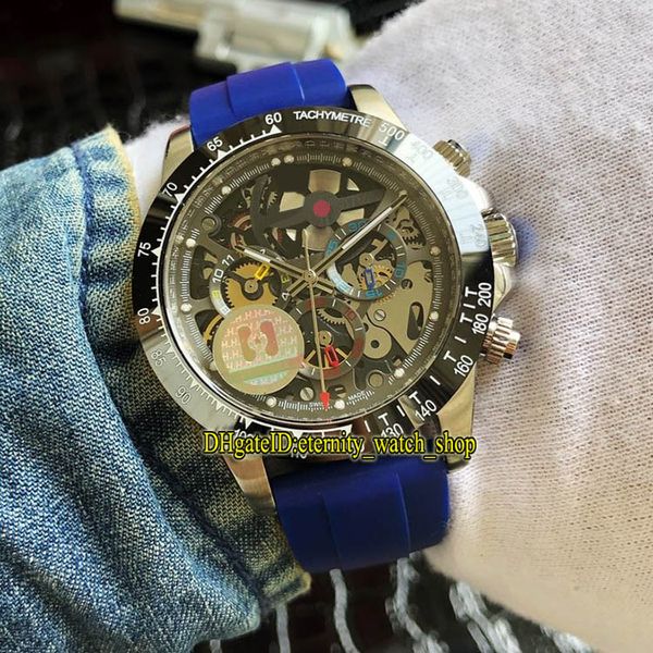 

роскошные m116519ln-0024 керамический ободок skeleton циферблата заверните 4130 автоматические мужские 116500ln часы сапфир стальной корпус, Slivery;brown