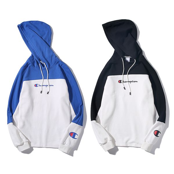 

20ss champion men luxury hoodie designer couple fashion women hoodies embroidery brand cotton sweater vintage platform tracksuit size -xxl, White;black