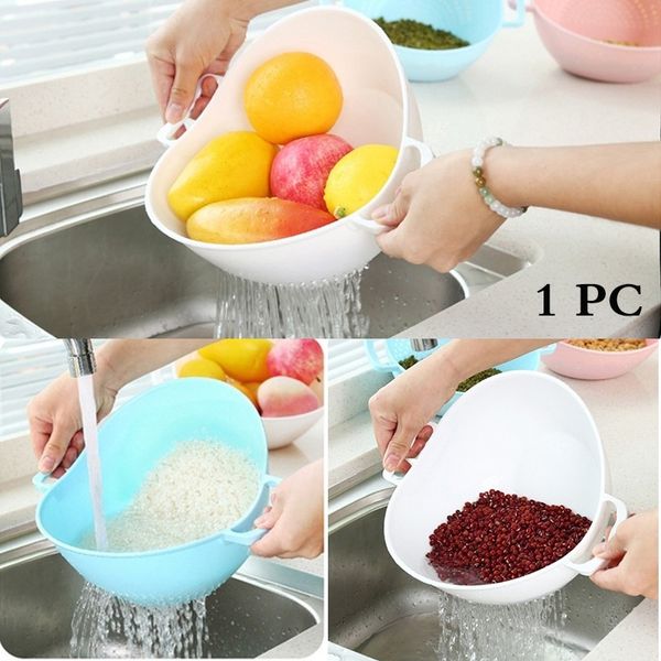 

double handle rice washer quinoa strainer kitchen tools cleaning veggie fruit