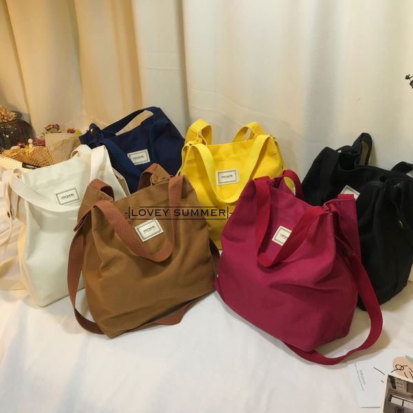 

2020 new women's shoulder bag women's handbag canvas bag large capacity handbag fashion korean student