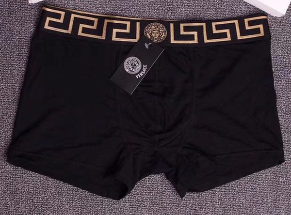 

Breathable men underwear oft men boxer brief letter underpant for men male hort boxer upa12, Black;white