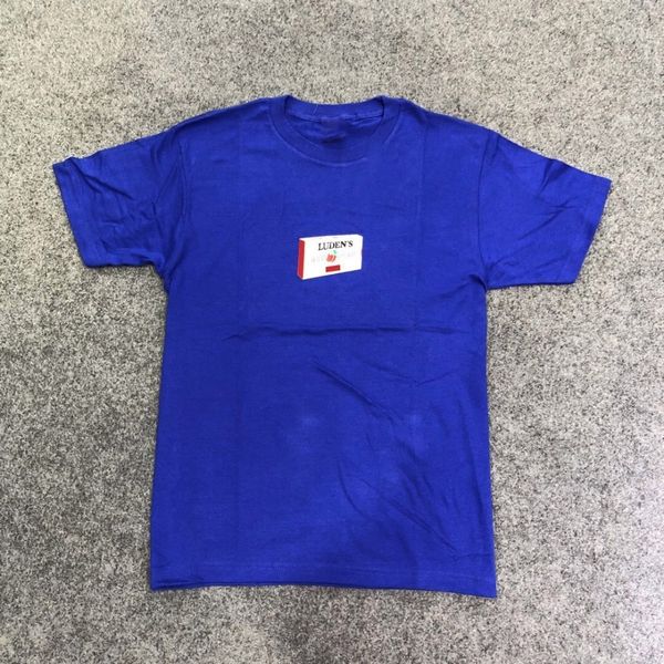 

19SS B0X ЛОГОТИП Tee Luden's TEE LUDENS Cherry Candy с коротким рукавом Высокого Качества для Мужчин