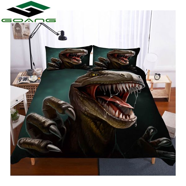 

goang dinosaur king bedding set 3d digital printing duvet covers and pillowcases full size bedding sets luxury home textiles