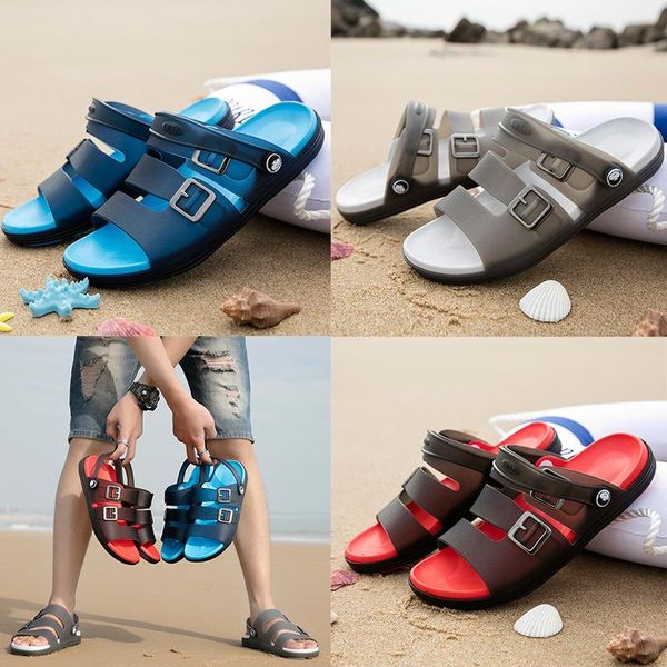 

fashion designer sandals casual jelly slippers non-slip men summer huaraches slippers flip flops palm slippers outdoor beach sandals, Black