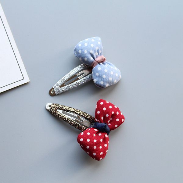

2018 cute fabric bowknot hairpin girls kids hair clips bows barrette accessories for children hair ornaments hairclip headdress, Black;brown