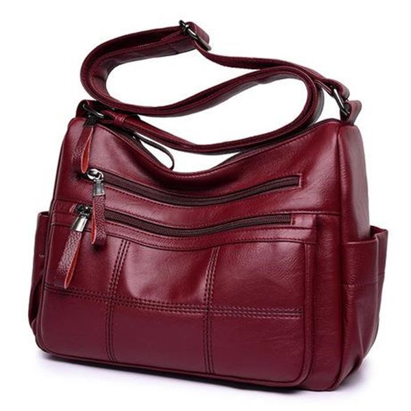 

soft leather bolsa ladies hand bags female crossbody bags for women shoulder messenger thread sac a main femme