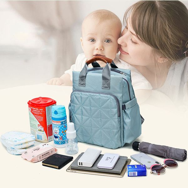 

fashion mummy maternity nappy bag large capacity baby care bag mom backpack diaper nursing for stroller moms wet backpack