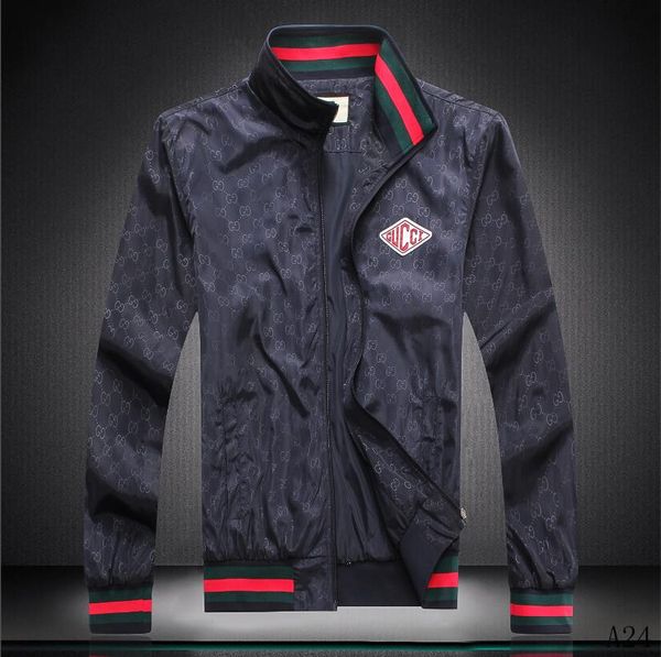 

mens jacket new stylish men thin casual designers jacket spring autumn windrunner jackets coat sports windbreaker jacket for man--3, Black;brown