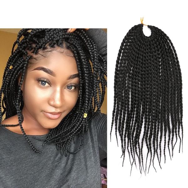 2019 Mtmei Hair Crochet Braids 12 Inch Box Braid 22 Roots Pack Synthetic Braiding Hair Extension Heat Fiber For Black Women Braiding Hair Braids From