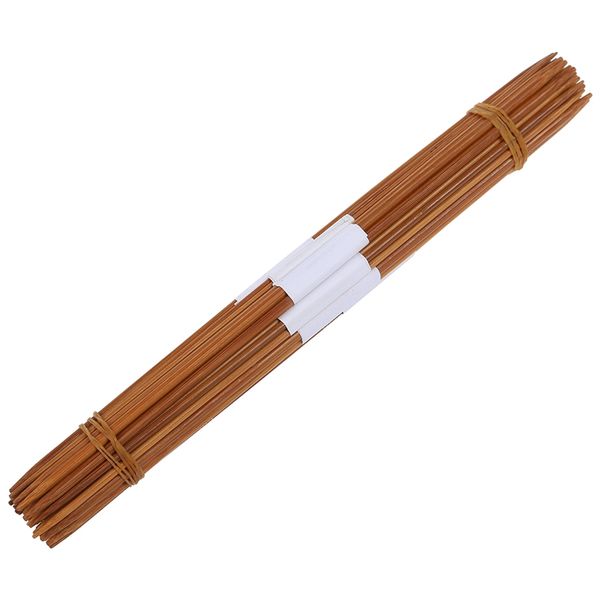 

11 x 4шт 25см двухконечные бамбуковые вязальные спицы диапазон: 2.0-5.0 мм, Black