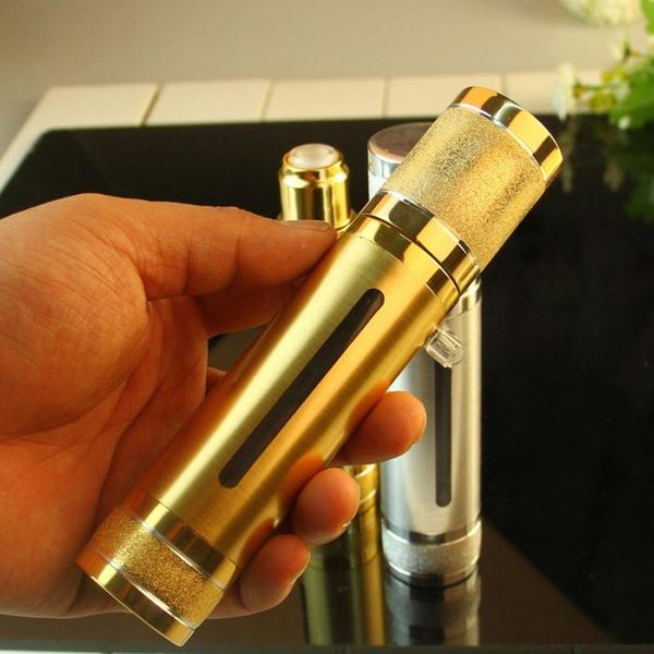 

10pcs glittering gold silver empty vacuum pump 30ml 50ml travel bottles airless makeup skin care containers packaging