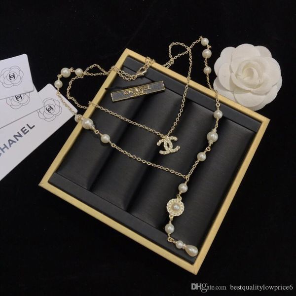 

женская высокое качество 18 карат золотое ожерелье натуральный нано жемчужное ожерелье мода длинный свитер ожерелье женская повседневная бро, Silver