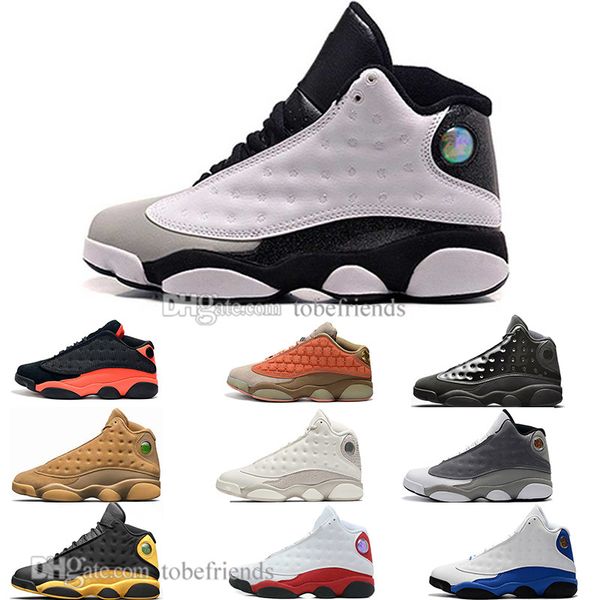 

new 13 13s cap and gown terracotta blush mens basketball shoes chicago cat black infrared flints bred men sports sneakers designer us 5.5-13