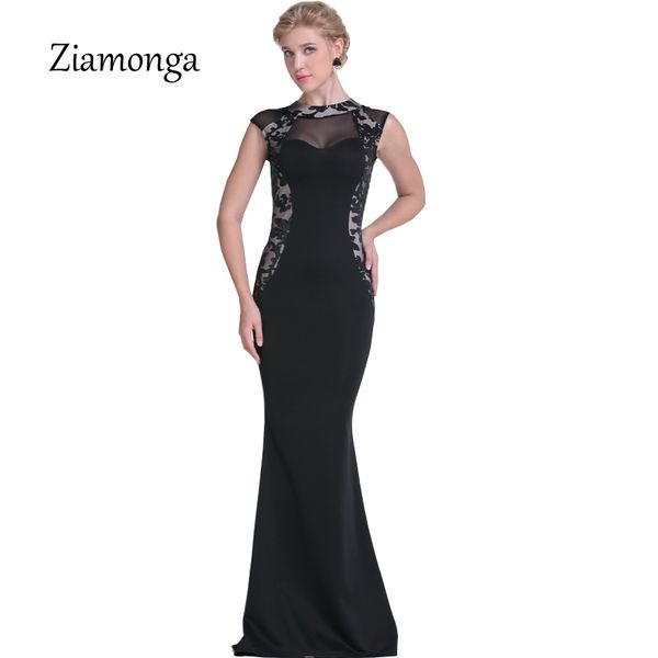 

ziamonga woman long party dress elegant femme wedding robe vintage sequin mermaid bodycon dress evening maxi vestidos, Black;pink