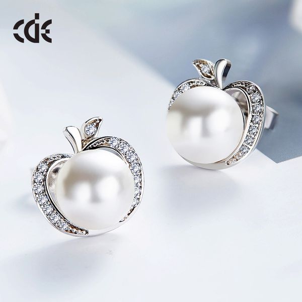 

свадьба серебро s925 из бисера жемчужный подарок женщина леди серьги ювелирные изделия с бриллиантами для невесты актерского начала выпускно, Golden