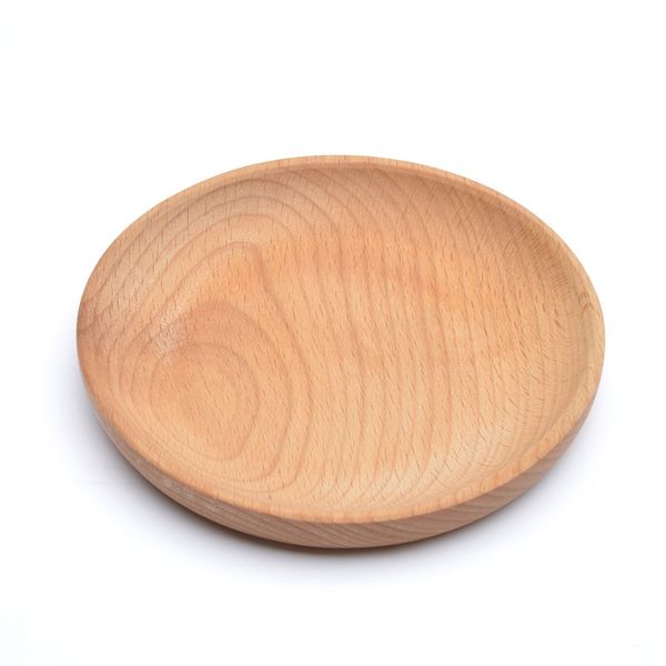 

round wooden plate dish dessert biscuits plate dish fruits platter dish tea server tray wood cup holder bowl pad tableware mat dbc vt1578