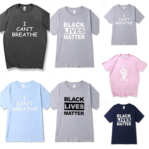 

я не могу дышать! 2020 luxury mens designer t shirt мужчины женщины классический черный летняя майка мода сыпучие crew neck streetwear корот, White;black