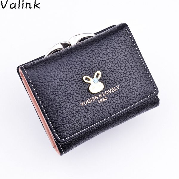 

valink 2017 new wallet women women wallet pu leather women's purse fashion female bag bolsa carteira feminina, Red;black