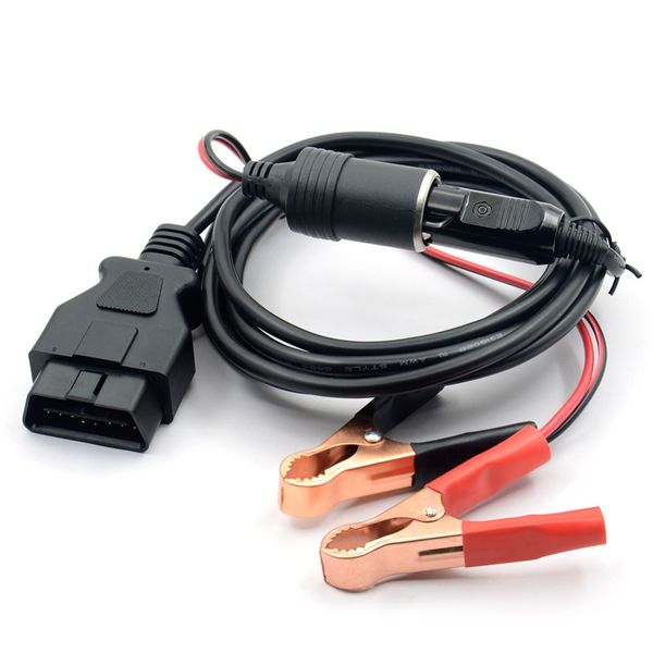 

12v obd ii vehicle ecu emergency power supply cable memory saver with ec5 converter alligator clip for vehicle car auto