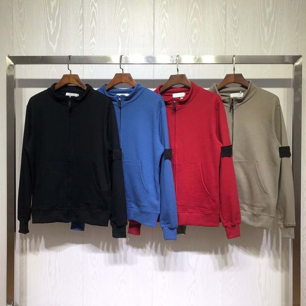 

armband embroidered mens hoodie men designer hoodies outdoor sports casual cardigan sweater fashion classic brand sweatshirt, Black