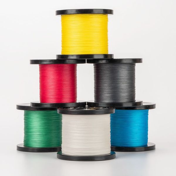 

1000m 4 strands 21- 80lb braid fishing line pe multifilamen braided lake river wire smoother floating lines