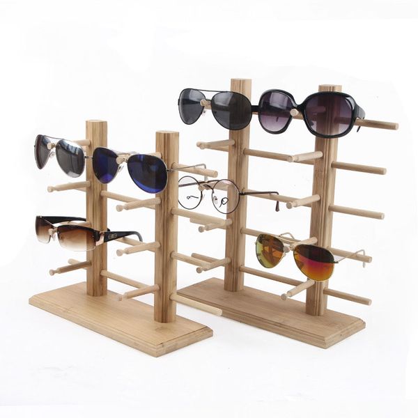 

new wood sunglasses stand holder jewelry organizer jewelry stand glasses shelf eyeglasses display rack showcase, Pink;blue