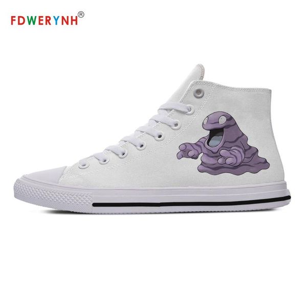 

canvas sneakers design pocket grimer anime cartoon casual high shoes