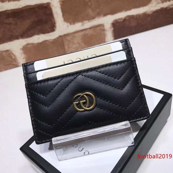 

celebrity design letter metal buckle v-shaped mini wallet card back cowhide leather man woman 443127 purse clutch