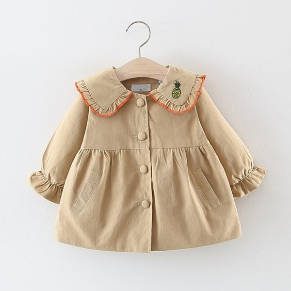 

children's clothing spring autumn girls jacket girl trench coat kids jacket girl coats trench wind dust outerwear, Blue;gray