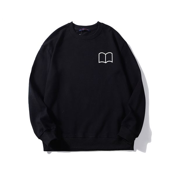 

fashion men's hoodies brand women's pullover hoodies o-neck designer couple hoodie with geometric and letter print sweater size m, Black