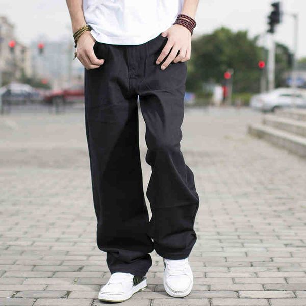 

american style mens plus size loose fit jeans for men straight denim baggy jeans pants long hip hop homme 38 40 42 44 46, Blue