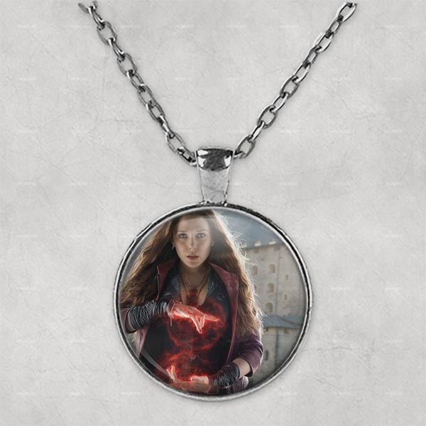 

scarlet witch p necklace pendant mother's day birthday gift custom jewellery cute travel bag for her gift, Silver
