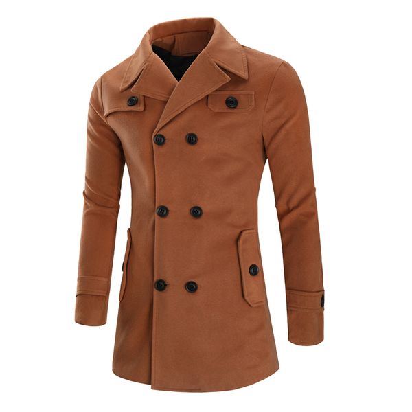 

fashion mens jackets and coats fashion trench coat new brand casual fit overcoat jacket outerwear male windbreaker, Black;brown