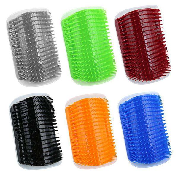 

pet cats safe comfortable self grooming brush for wall corner hand cats massage comb pet supplies for cat