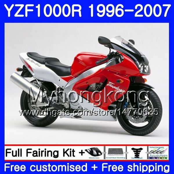 Corpo per YAMAHA Thunderace YZF1000R 96 97 98 99 00 01 238HM.5 YZF-1000R YZF 1000R Rosso argenteo caldo 1996 1997 1998 1999 2000 2001 Kit carenature