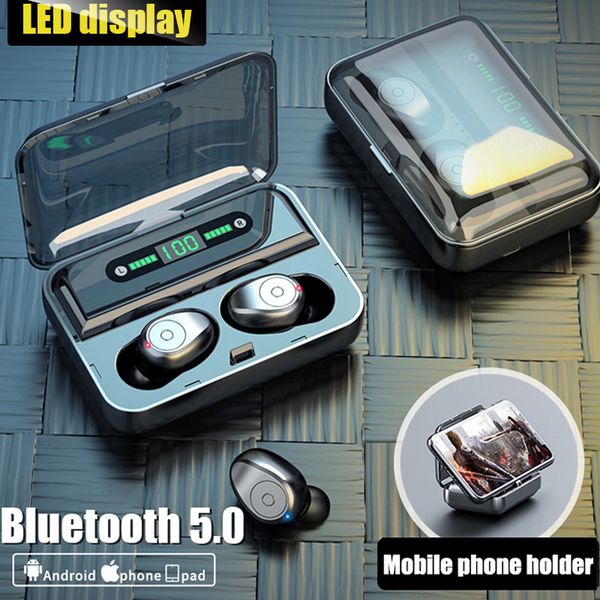 

mini tws bluetooth earphones 5.0 wireless headphones hd stereo noise cancelling earbuds headset for xiaomi iphone x samsung s7