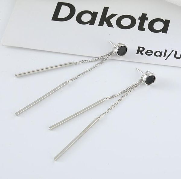 

long earrings pendant gold silver stars triangle chain star woman girl ladies gift fashion party fashion wholesale popular