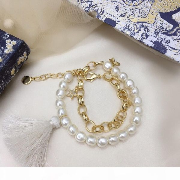 

конструктор браслет pearl цепочка браслет классический стиль свадебного вечера партии браслет ювелирных изделий высокого качества gifts1, Black