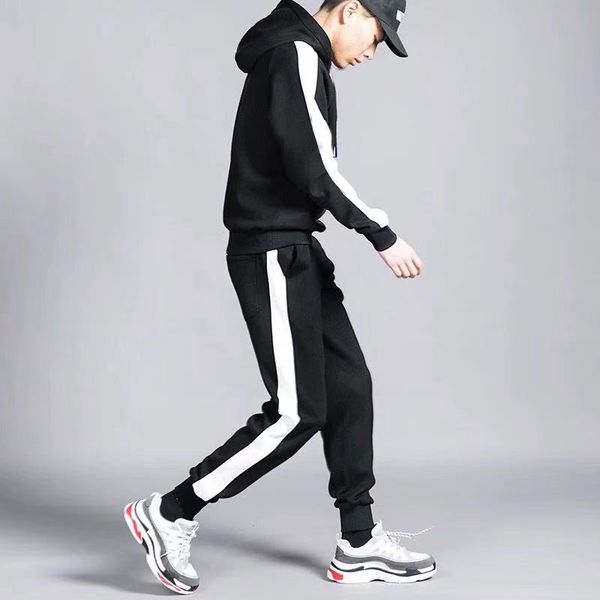 

designer men's tracksuits sports clothing fashion 2pcs +pants active hooded tracksuits women long brand logo sport suits plus size, Gray