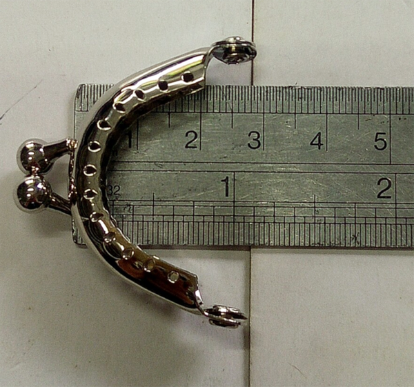 

wholesale 10pcs 4.3cm mini silver metal frame for bag purse diy handmade, Black