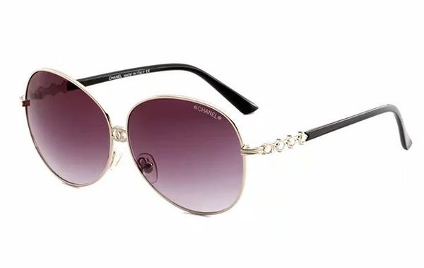

with box] fashion round for men women designer brand sun glasses gold metal green 50mm glass lenses better, White;black