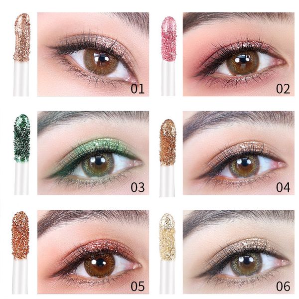 

yanqina yan qi na diamond liquid eye shadow pearly lustre shiny yan ying ye waterproof not smudge makeup