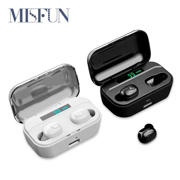 

mini wireless headphones tws 5.0 bluetooth earphone ipx7 waterproof earphone 8d stereo earbuds w/mic 3500mah earphones bluetooth