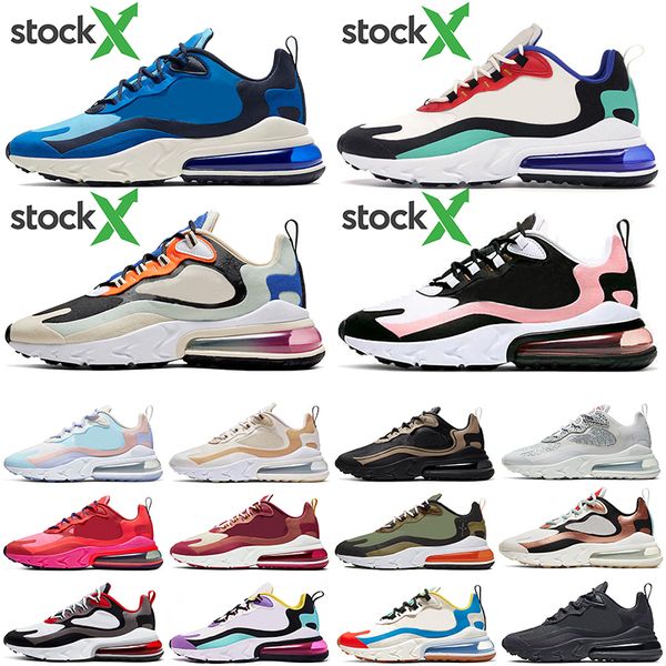 

270 react fashion chaussures blue colored bauhaus bleached coral trainers men running shoes jdi cool grey black orange red women parachute