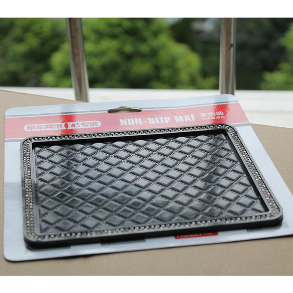 

high-grade diamond car perfume seat mat cartoon cute car rhinestone mat mobile phone pad
