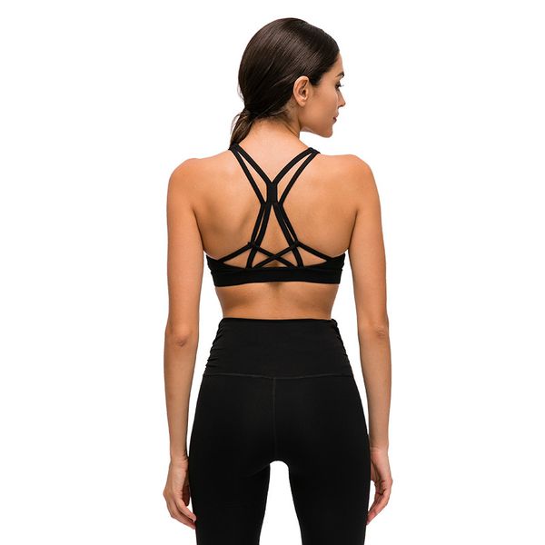 

gym leopard print yoga exercise bra back diamond shape patchwork fitness bra push up big u collar sports top, White;black