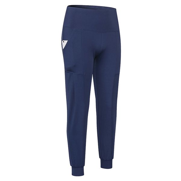 

women's sports trousers high waist goga loose leisure training quick-drying elastic fitness running beam pants ladies overalls, Black;blue