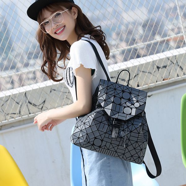 

selling selling pink sugao designer women backpack fashion luxury backpacks geometric shape folding bags large capacity matte froste