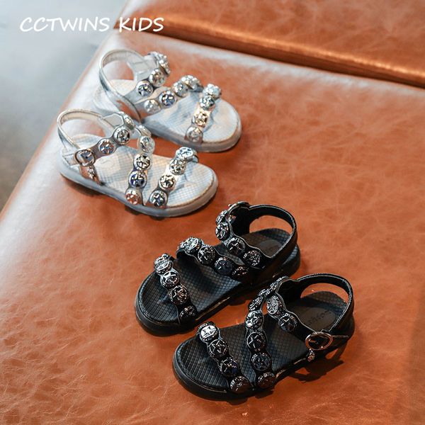 

kids shoes 2020 summer new children fashion flat baby girls brand princess sandals toddler pu leather stud shoes py-ps-034, Black;red