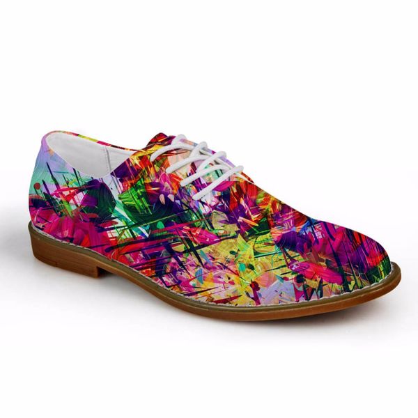 Customized 2019 Fashion Men Leather Dress Shoes 3d Mixed Color